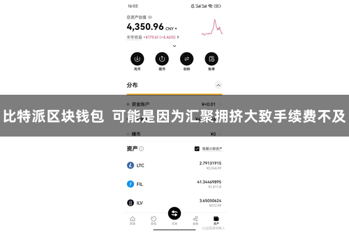 比特派区块钱包  可能是因为汇聚拥挤大致手续费不及