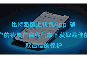 比特派链上钱包App 确保用户的钞票在离线气象下获取最佳的保护